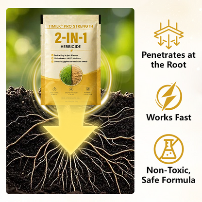 🏆 Official Store |Timilk® Pro Strength 2-in-1 Herbicide: Fast   Acting Results on   Glyphosate-Resistant   Weeds